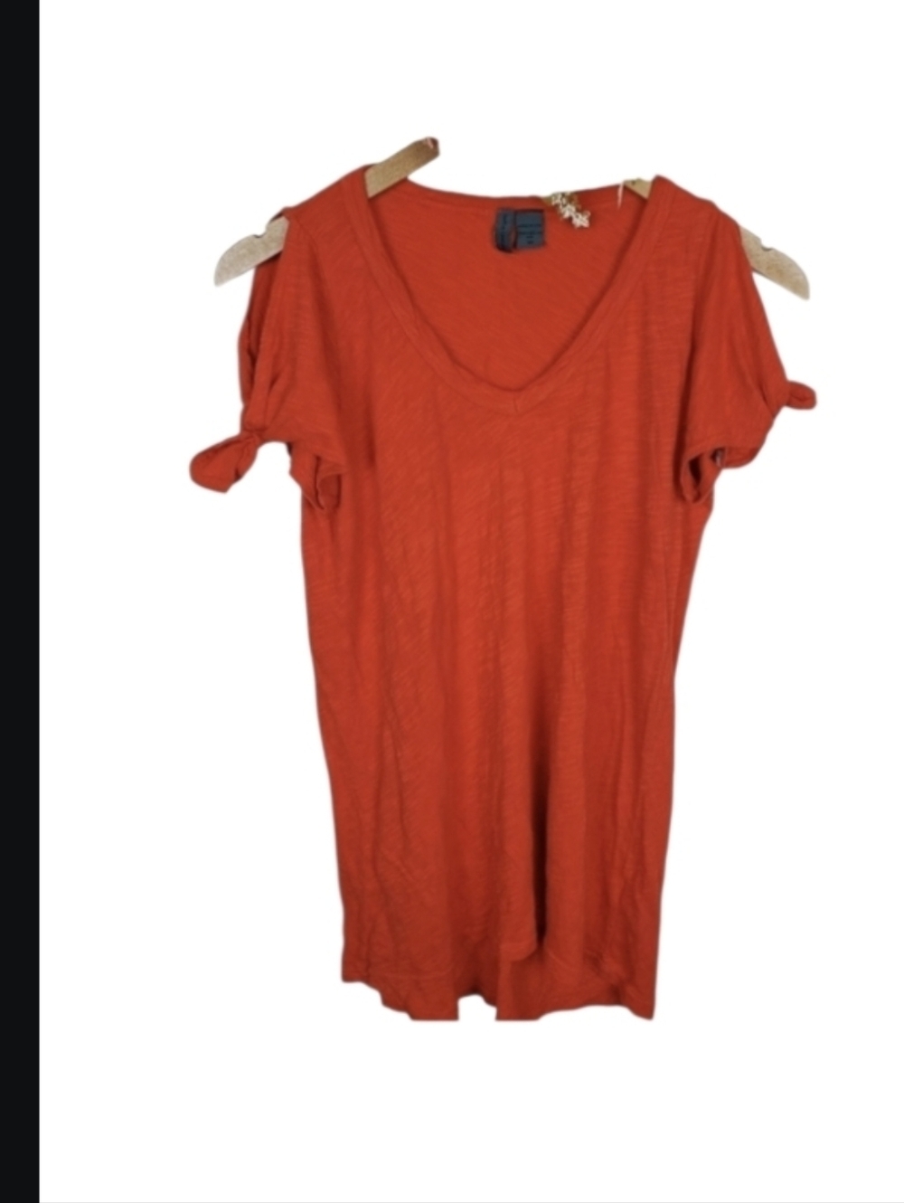 left of center Cold Shoulder Tee